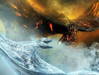 Fire Ice Dragon Wallpaper