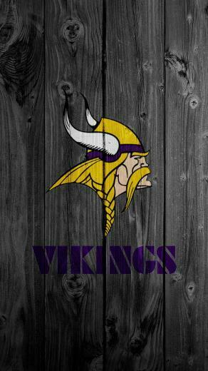 Vikings Black Wood iPhone Wallpaper Top