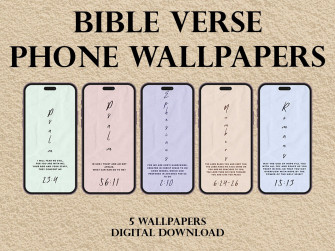 Bible Verse Phone Wallpaper Scripture Lock Screen Neutral
