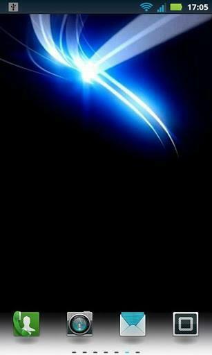 Wallpaper Select Live And Blue Neon Swirl