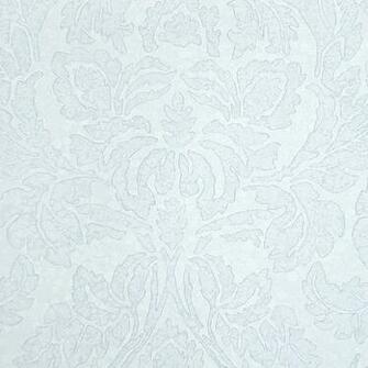 Aquarelle Damask Wallpaper Delicate In Sky Blue On Light