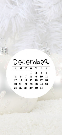 December Calendar Wallpaper Cute iPhone Background