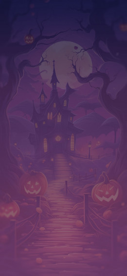 Cartoon Style Halloween Wallpaper Preppy