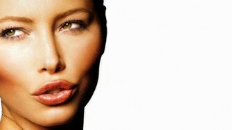 Jessica Biel Actress Brunette Close Up Face Girl