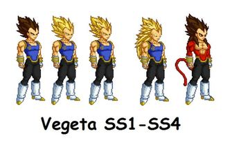 Vegeta Ss1 Ss4 By Gotenksftw