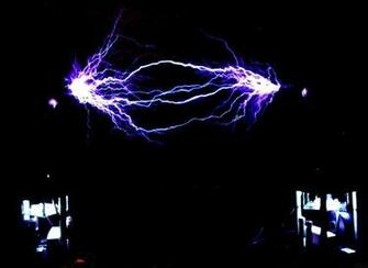 Tesla Coil Wallpaper Above Left A Small
