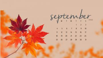 September Desktop Calendar Background Np