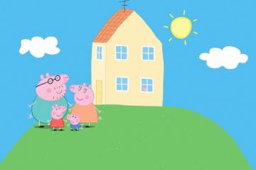 Peppa Pig Series Poster House Colouring