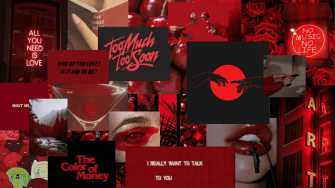 Red And Black Aesthetic Computer Wallpaper