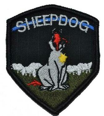Type Police And K9 Law Enforcement Sheepdog Shield Style Patch
