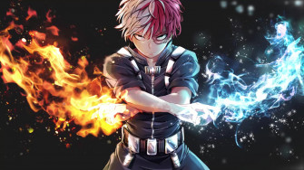Shoto Todoroki My Hero Academia Live Wallpaper Wallpaperwaifu