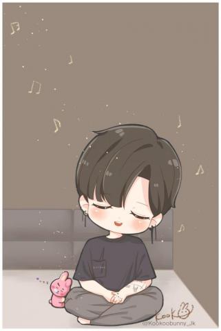 On Cute Wallpaper Bts Drawings