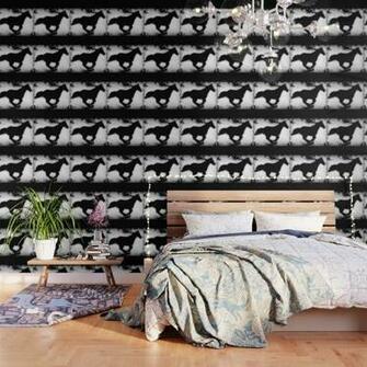 Western Look Galloping Horse Silhouette Wallpaper By Onlinegifts