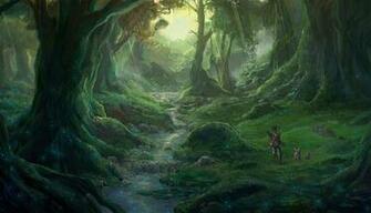 Anime Forest Background