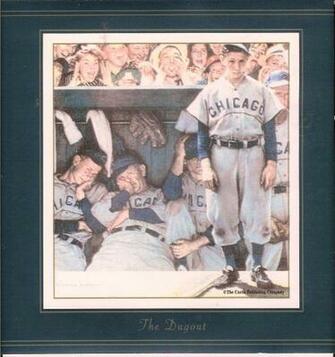 Wallpaper Norman Rockwell American Sport Baseball