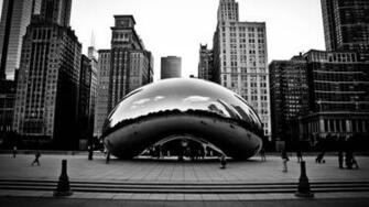 Chicago Winter Bean Wallpaper