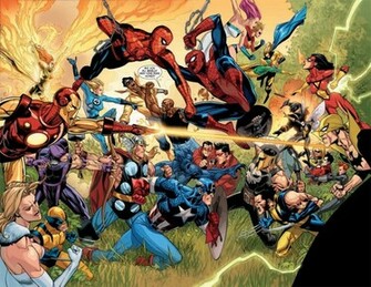 Marvel Comics Image Fight Wallpaper Photos