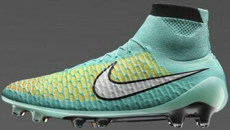 The Nike Magista Obra Hyper Turquoise White Laser Orange