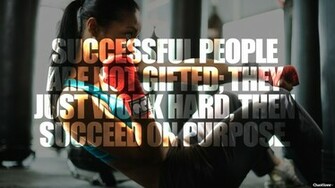 Inspirational Quote Background Hard Work Not Gifted