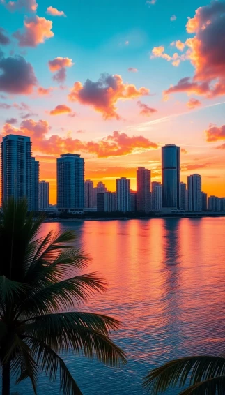 Miami Skyline Wallpaper