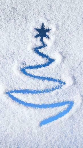 Christmas Snowy iPhone 6s Plus Wallpaper