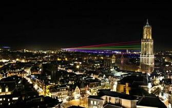 Utrecht City Nightlife Wallpaper