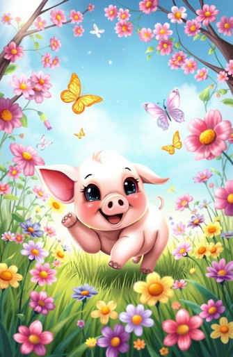 Cute Pig Wallpaper