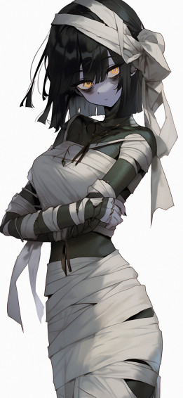 Halloween Anime Girl Mummy Wallpaper