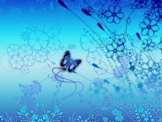 Blue Butterfly Art Wallpaper Desktop