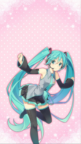 Miku Hatsune Cute Wallpaper