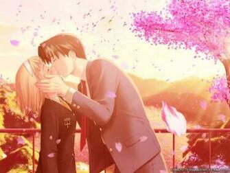 Anime Happy V Day Wallpaper Love Kiss Pic Couple