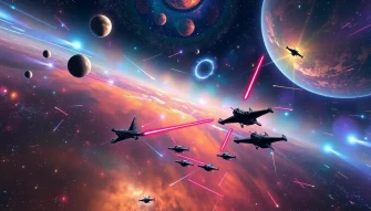 Star Wars Space Scene Background