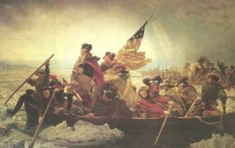 Emanuel Leutze S Stylized Depiction Of Washington Crossing The