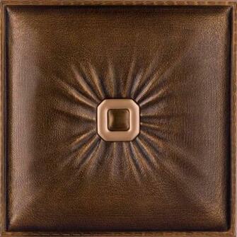 Dct Lrt02 Faux Leather Ceiling Tile Vintage Gold By