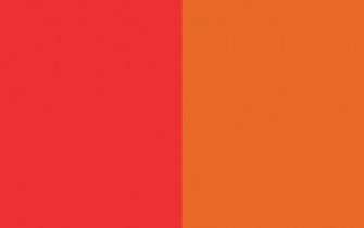 Deep Carmine Pink And Carrot Orange Solid Two Color Background