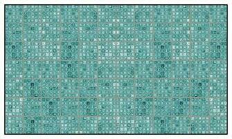 Faux Glass Tile Teal Gray Wallcoverings Contemporary Wallpaper