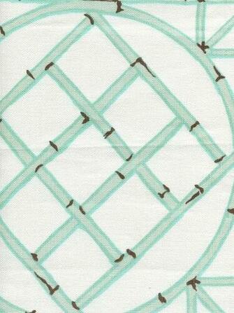 Lyford Trellis Aqua Brown