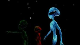 Blue Alien Wallpaper 3d Abstract Green