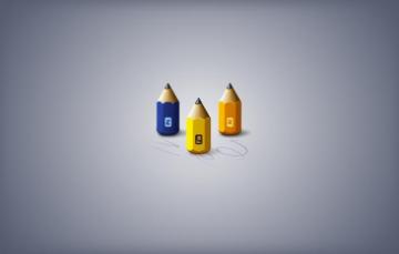 Wallpaper Minimalism Pencils Photoshop Fireworks Adobe