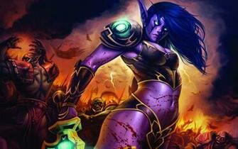 World Of Warcraft Night Elf Desktop Wallpaper