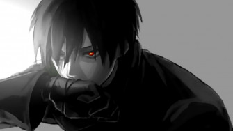 A Chilling Image Of Frightened Anime Boy Wallpaper