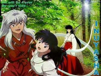Inuyasha Kikyo And Kagome Higurashi Wallpaper