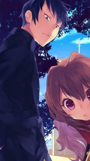 Wallpaper Anime Children Students Building Joy