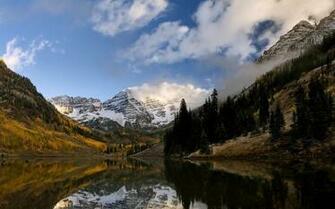 Water Reflection Clouds Colorado HD Wallpaper Desktop Background