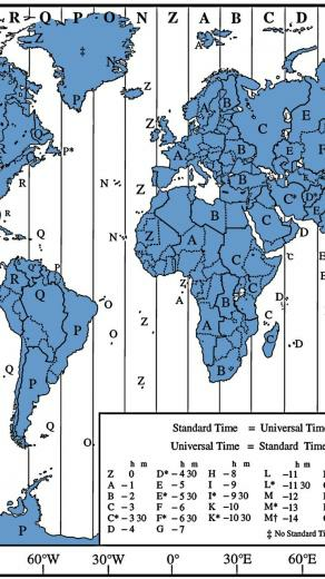 Maps Time Zones World Map