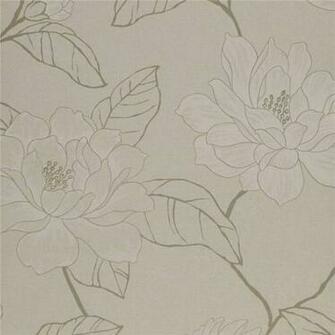 White Grey Beige Florine Amilie Harlequin Wallpaper