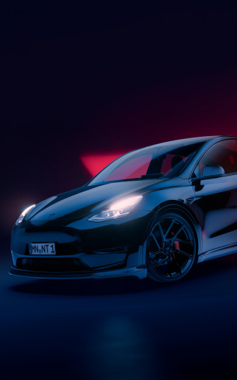 Tesla Model Y Phone Wallpaper