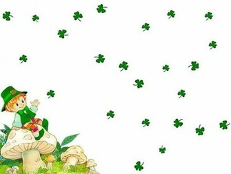Floating Shamrock S Wallpaper