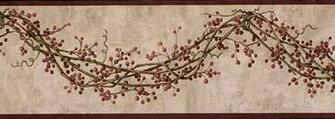 Berry Vine Wallpaper Border Hk4621bd