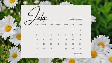 July Calendar Wallpaper HD Net